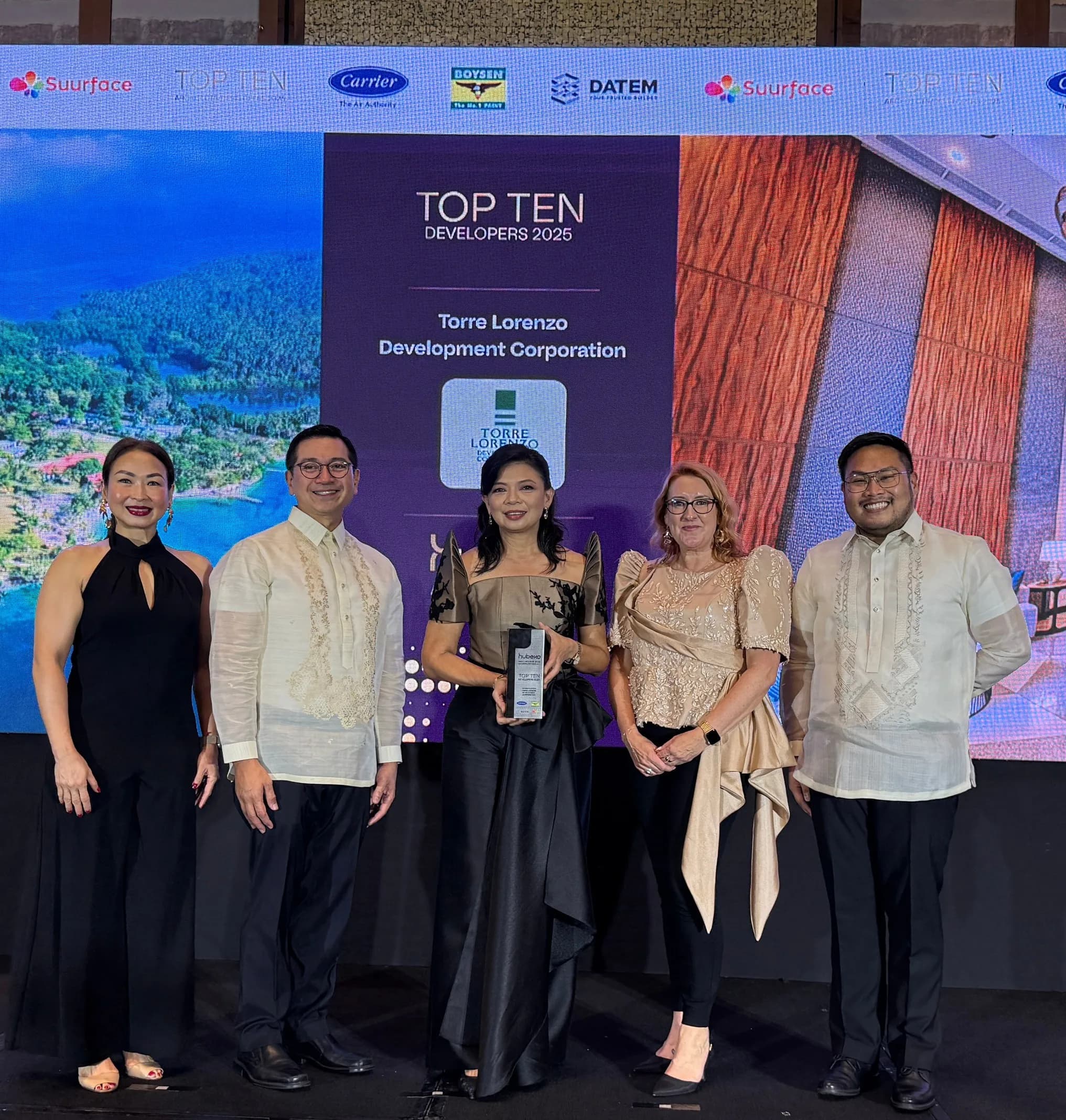 Torre Lorenzo is one of the Top Developers in the Philippines at the Hubexo Asia Awards 2025
