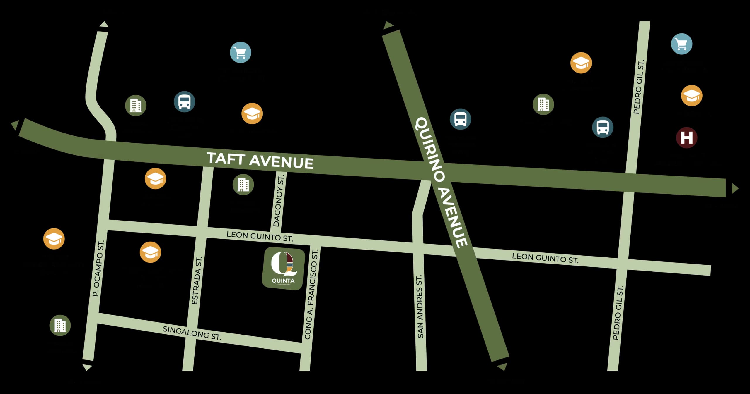 Quinta Torre Lorenzo location map