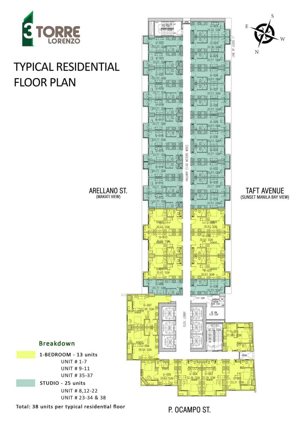 3Torre Lorenzo Typical Floor Plan