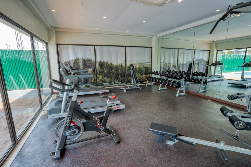 a fully equipped gym at Tierra Lorenzo Lipa